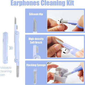 Kit de Limpieza Electrónica de Microfibra 7 en 1, Multifunción, para Auriculares BT, Teclado, Extractor de Teclas, Cepillo para Pantalla y Lápiz Limpiador de Polvo - Product Image 6