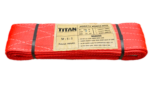 Provina Eslingas de elevación de correas planas de poliéster 100% de tamaño y color personalizado 38mm-300mm de ancho resistente con factor de seguridad 8:1 - Product Image 5