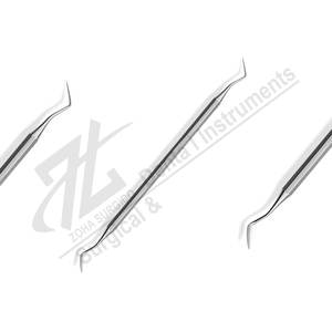 3 hollenback carver อุปกรณ์มือสแตนเลสนำมาใช้ใหม่เครื่องมือ periodontal gracey curettes deller surgico - Product Image 1