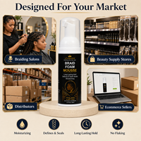 Mousse coiffante personnalisée avec logo, fournisseur de mousse coiffante à marque privée, mousse coiffante à tenue forte
