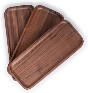 Bandejas decorativas con incrustaciones de hueso respetuosas con el medio ambiente Bandejas de desayuno de postre para fiestas y bodas Disponibles a precio mayorista de La India - Product Image 3