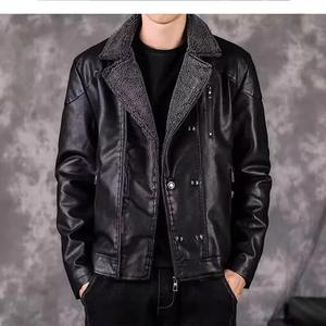 Chaqueta de cuero genuino para hombre 2023, tela de lona, diversos diseños y estilos - Product Image 3