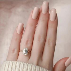 Top Selling 10K Solid Gold <b>Moissanite</b> Diamond <b>Ring</b> for Elegant Bridal Engagement <b>Ring</b> Available at Affordable Price - Product Image 4