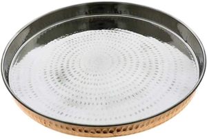 ชุดช้อนแก้วจานอาหารสแตนเลสสตีลทองแดงแบบดั้งเดิม - Product Image 3