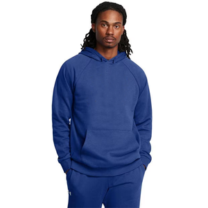Sweat à capuche bleu classique avec poche avant Sweat à capuche à la mode pour un usage quotidien Sweat à capuche en coton doux - Product Image 2