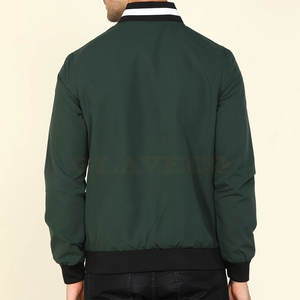 Premium Quality Men's Bomber Jacket Light <b>Weight</b> Stylish Breathable with <b>Stand</b> Collar Top Selling High Street Pattern for Winter - Product Image 3