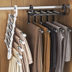 New trắng đen hiển thị trẻ em Cổ Phiếu trẻ em váy tủ quần áo nhựa không trượt Áo kéo ra tiết kiệm không gian quần móc áo - Product Image 1