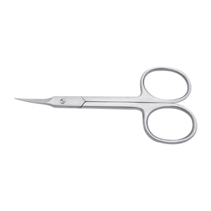 Ciseaux de manucure à tête incurvée à pointe fine outil de maquillage des sourcils et des cils - Product Image 1