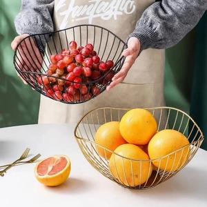 Corbeille à fruits en métal de qualité supérieure pour la vente en gros Conception robuste et durable avec options d'emballage personnalisées disponibles en vrac - Product Image 1