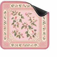 Tapis de table de mahjong en microfibre avec bordure rose, taille personnalisée, imprimé, pour la maison, les clubs et les commandes OEM en gros