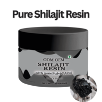 Résine de Shilajit de l'Himalaya 100% Naturelle de Qualité Supérieure OEM, Complément Alimentaire Énergisant pour Adultes, 50g, Emballage Personnalisé