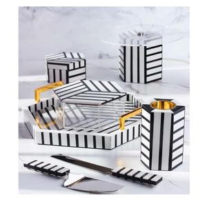 Juego de Regalo Árabe para Ramadán, Quemador de Incienso Mubkhar de Madera con Incrustaciones de Nácar, Bandeja, Aroma a Rosa, Tamaño y Color Personalizables, Uso Religioso - Product Image 2