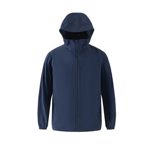 Chaqueta Cortavientos Ligera y Transpirable de Lona para Hombre, con Cuello Alto y Capucha, Impermeable, para Exteriores, Estilo Urbano - Product Image 4