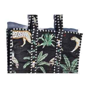 Sac fourre-tout en coton matelassé indien pour femmes sac à bandoulière imprimé élégant pour voyage sacs fourre-tout à la mode - Product Image 6