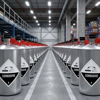 Agent de valorisation des minerais de qualité supérieure, emballage en fût métallique sécurisé de 34,5 kg