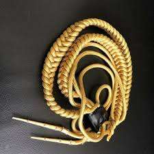 Aiguillette OEM al por mayor por encargo hombro shineGold Wire Aiguillette Gold Wire Cord con tamaño de color personalizado e impresión de logotipo - Product Image 4