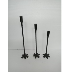 Metal Candlestick <b>Holder</b> Black Color Scandinavian Elegance Sleek Refined Irresistibly Modern Handmade Durable Christmas - Product Image 5