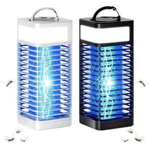 Lampe de camping fluorescente à LED 2 pièces avec lampe anti-insectes pour intérieur/extérieur et tueur d'insectes et de mouches - Product Image 1