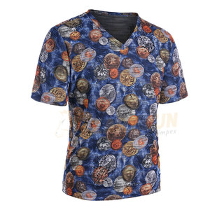 T-shirt à sublimation intégrale de haute qualité pour hommes, motif 3D personnalisé, séchage rapide, caractéristiques de fitness, meilleure qualité, vente en gros - Product Image 4