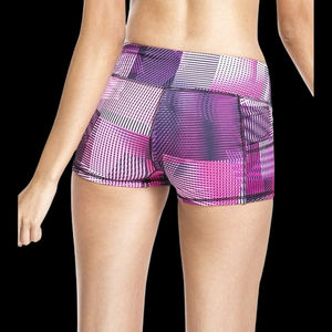 <b>Women's</b> <b>Yoga</b> <b>Shorts</b> with Breathable Fabric Custom Logo Sublimation Printing Solid Pattern Wholesale Rate OEM Service 2025 - Product Image 4
