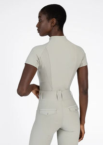 Chemise d'entraînement d'équitation pour femmes, tissu léger, respirant et extensible, manches courtes, haut d'équitation, service OEM personnalisé - Product Image 6