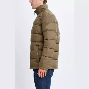 Manteau d'hiver léger rembourré avec poches pour homme, OEM, personnalisé, chaud - Product Image 5