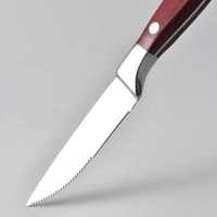 Ensemble de couteaux de coupe de viande de boeuf à steak en acier inoxydable forgé de qualité supérieure couteau de chef manche en plastique écologique caractéristiques tranchantes