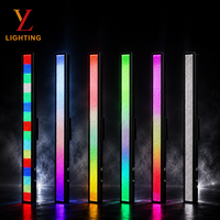 Barre lumineuse à matrice de pixels LED 216 segments, 1296 LED RGBW 4-en-1, 210W, étanche IP65, effet de lavage mural, DMX, éclairage de scène extérieur