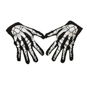 Gants d'Halloween unisexes à griffes Fantôme Opéra Longueur Rave Party Performance pour hommes et femmes Polyester/Viscose Anti-boulochage - Product Image 4