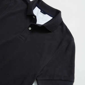 Venta al por mayor de los hombres de verano Casual para Polo nueva manga corta transpirable negocios moda camiseta solapa sólido tamaño europeo - Product Image 3