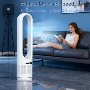 Ventilateur de tour 42 pouces vertical Ventilador De Torre Sin Aspas Purificateur d'air Tour Ventilateur sans pales avec filtre Intelligent Tuya - Product Image 1