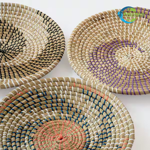 Hot Trend!!! Handmade WOVEN WALL HANGING BASKET DECOR From Vietnam - Natural Material, High Quality for Boho Home Decor - Product Image 2