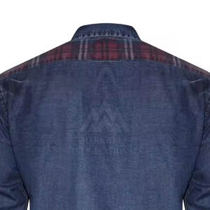 Créez Votre Propre Logo Chemises en Jean en Coton pour Hommes Design Personnalisé Streetwear Chemises en Jean pour Hommes - Product Image 4