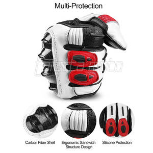 Guantes de moto de diseño de nueva llegada Guantes de moto genuinos reales Guantes de moto de vaca - Product Image 2