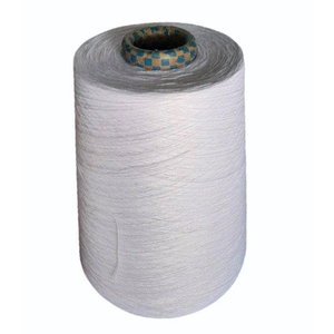 KVR Manufacturer 30S/1 <b>Polyester</b> Lien Poly super Sewing Ring Weaving <b>Yarn</b> Raw White <b>100</b>% <b>Polyester</b> <b>Yarn</b> Lien Poly super Sewing - Product Image 1