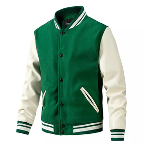 แจ็กเก็ตเลตเตอร์แมนโลโก้ตามสั่งแผ่นปะทำจากวัสดุที่ดีที่สุดสำหรับฤดูหนาวแจ็คเก็ตเสื้อแขนยาวหนังสินค้าใหม่ - Product Image 6