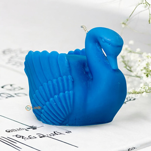 เทียนถั่วเหลืองรูปหงส์ออกแบบด้วยมือเป็นมิตรต่อสิ่งแวดล้อมของตกแต่งบ้านงานแต่งงานของขวัญวันฮาโลวีนวันหยุดสำหรับเทศกาลคริสต์มาสอีสเตอร์ - Product Image 2