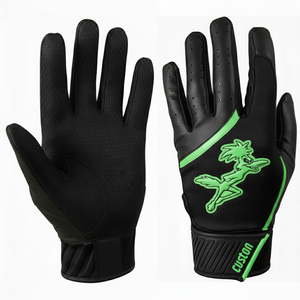 Gants de frappe de baseball personnalisés OEM en gros, avec fermeture à pression sécurisée, renforcés, anti-vibrations, souples et offrant un soutien au poignet - Product Image 2