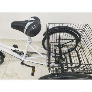 Bicicleta Dorello 1234 con Ruedas de 20 Pulgadas, Horquilla de Acero, Color Blanco, Bicicleta de Carga con Cesta, 18 Velocidades, Capacidad de Carga de 100 kg, Bicicleta para Carretera - Product Image 3