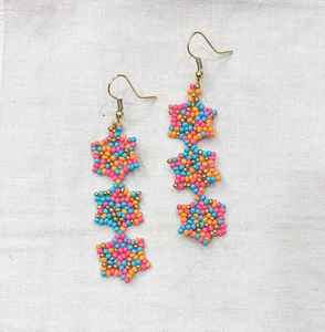 ต่างหูลูกปัดแฟชั่นใหม่สุดหรูดีไซน์ใหม่ล่าสุดเครื่องประดับโบฮีเมียนทำด้วยมือลูกปัดส่วนบุคคลต่างหูตุ้งติ้งสำหรับงานปาร์ตี้ของขวัญ - Product Image 4