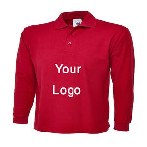 Direct Factory Sale Comfortable <b>Men's</b> <b>Long</b>-<b>Sleeve</b> <b>Polos</b> Custom Logo Formal & Casual <b>Shirts</b> with Solid Pattern Bangladesh - Product Image 1