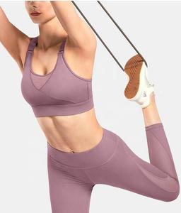 Ropa de entrenamiento para mujer Sujetador deportivo ajustable en la espalda de malla Top Fitness - Product Image 2