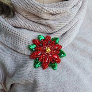 Handmade Designer Beaded Brooches Glass Beads Customized Color. High Quality Accessories <b>Unique</b> Design. <b>Baby</b> Shower Best <b>Gift</b>. - Product Image 4