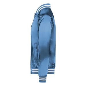 Chaqueta universitaria de satén a la moda para mujeres y hombres Chaqueta de béisbol brillante para ropa informal al por mayor - Product Image 4