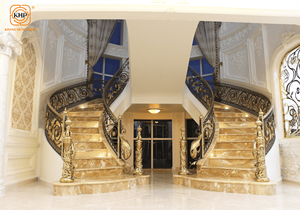 Barandilla de Escalera de Hierro Forjado Resistente al Agua y Duradera, Superficie Resistente al Óxido para Interiores, Materiales de Alta Calidad para Proyectos de Interiores de Villas. - Product Image 6