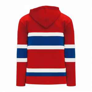 Sweat-shirts à capuche en coton personnalisables pour le hockey sur glace, unisexe, avec logos personnalisés, pour hommes, avec lacets, vierges, pour tenues d'équipe - Product Image 5