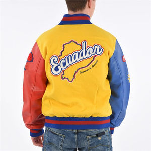 Custom High School Varsity Jacket Cuerpo de lana de cuero Letterman béisbol Bomber Jacket - Product Image 3