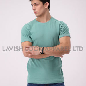 เสื้อยืดผู้ชายคุณภาพสูง ผ้าฝ้าย 100% ทรงปกติ สปอร์ตแวร์ สกรีนโลโก้ด้านหน้า แขนครึ่ง ป้องกันรอยยับ ระบายอากาศ สีพื้น - Product Image 4