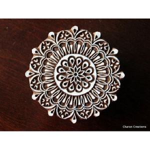 Timbre d'impression en bois indien fait à la main, impression de bloc de tissu, papier Textile, artisanat d'estampage - Product Image 6