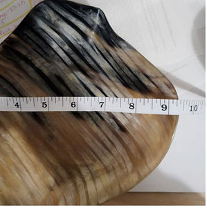 Ensaladera de cuerno de búfalo Natural Real de primera calidad, cuenco de cuerno de frutas para decorar la cocina del hogar con DE LA India - Product Image 4